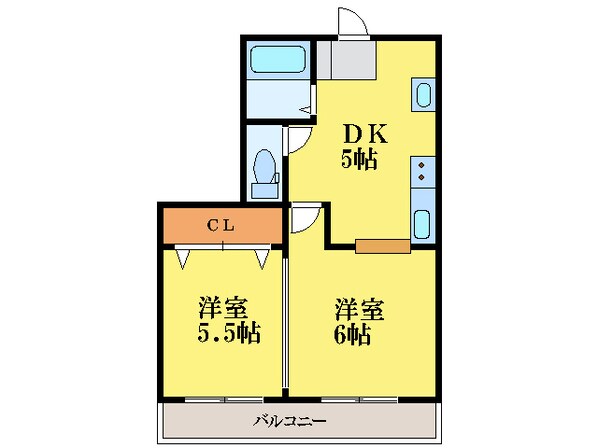 ファミールアキツの物件間取画像